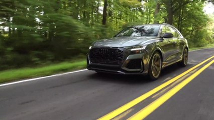 2020 Audi RS Q8 in Daytona Gray Driving Video