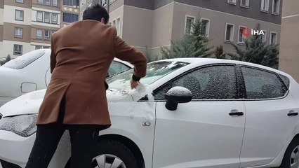 Erzincan’ın yüksek kesimlerinde kar yağışı etkili oldu