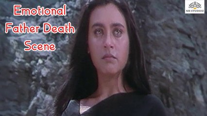 Emotional Father Death Scene | Mehndi (1989) | Rani Mukerji | Faraaz Khan | Shakti Kapoor | Bollywood Hindi Movie Scene