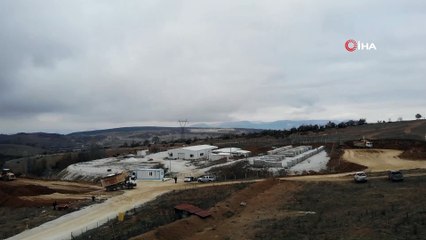 Dev altın rezervinin bulunduğu maden sahasında çalışmalar sürüyor