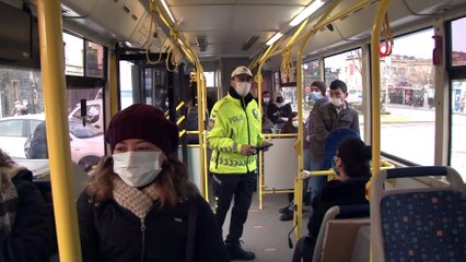 İstanbul’da toplu taşıma araçlarında korona virüs denetimi