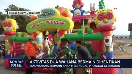 Dua Wahana Bermain Anak Melanggar Protokol Kesehatan Dihentikan