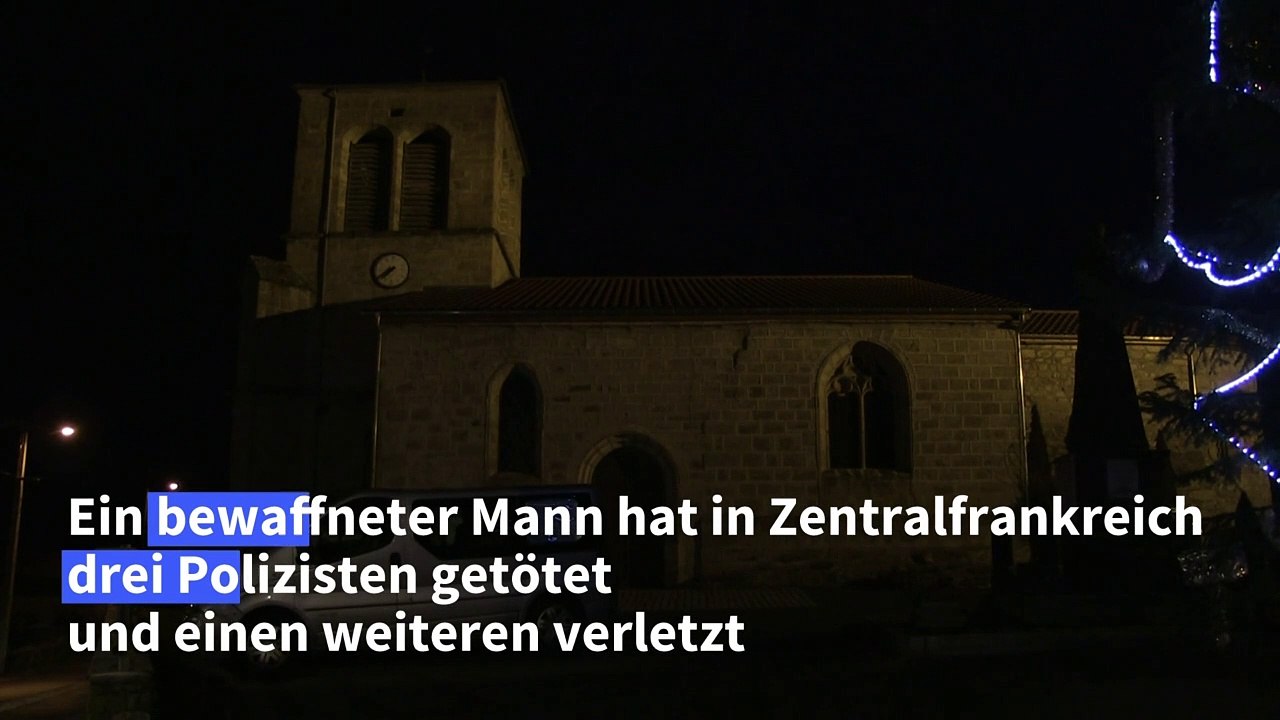 Drei Polizisten bei Angriff in Zentralfrankreich getötet