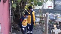Beyoğlu'nda temele düşen inşaat işçisi kurtarıldı