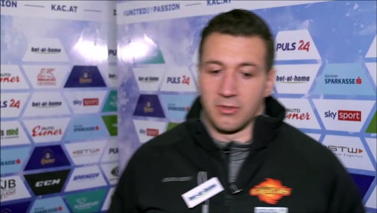 22.12.20: Dolezal (VIC) mit Statement nach Niederlage in Klagenfurt