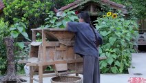 During the farming season, drink some homemade beer together for cool and appetite