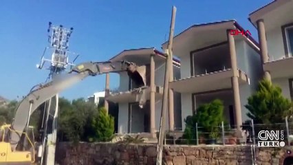 Marmaris'te kaçak yapılar yıkıldı | Video