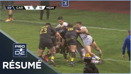 PRO D2 - Résumé US Carcassonne-Stade Montois: 17-16- J6 - Saison 2020/2021