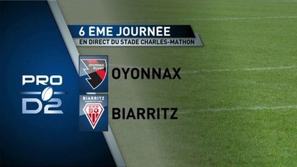RESUME OYONNAX/ BIARRITZ