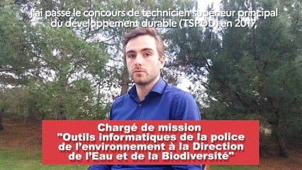Adrien Plantureux, chargé de mission des outils informatiques de la police de l’environnement