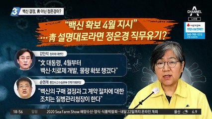 백신 결정, 靑 아닌 정은경이?