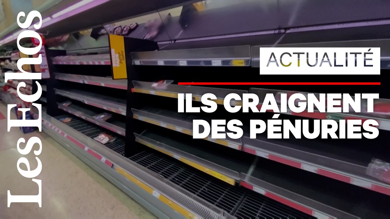 L’isolement du Royaume-Uni provoque des achats de panique de les supermarchés