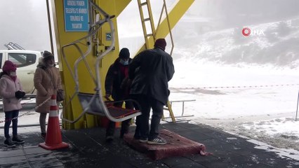 Uludağ'a gelen turistler hayran kaldı