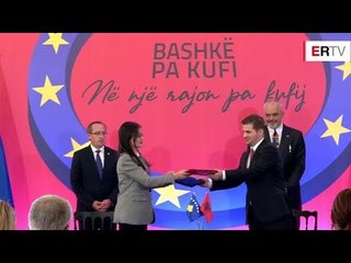 Report TV -Ministrat nënshkruajnë 14 marrëveshjet e biseduara gjatë mbledhjes