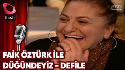 FAİK ÖZTÜRK CANLI YAYINDA DEFİLE YAPTI - SÜPER EĞLENCELİ 30.12.2014