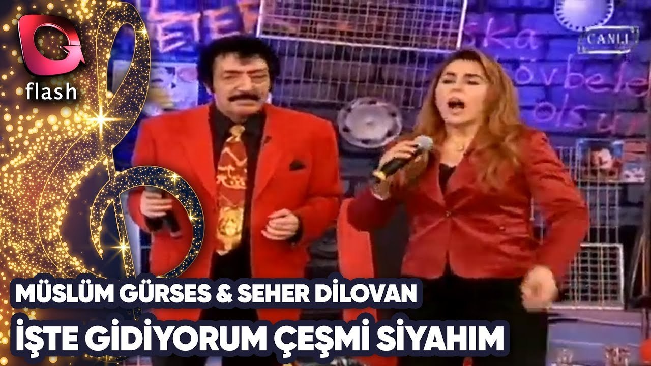 MÜSLÜM GÜRSES & SEHER DİLOVAN - İŞTE GİDİYORUM ÇEŞMİ SİYAHIM | Canlı Performans - 07.10.2008