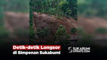 Detik-detik Longsor di Simpenan Sukabumi