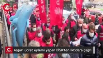 Asgari ücret eylemi yapan DİSK'ten iktidara 'Hesap' çağrısı!