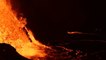 Lava spews out of Kilauea volcano overnight
