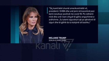 TRUMP DHE MELANI ME KORONAVIRUS,  IZOLOHEN NE SHTËPINË E BARDHË - News, Lajme - Kanali 7