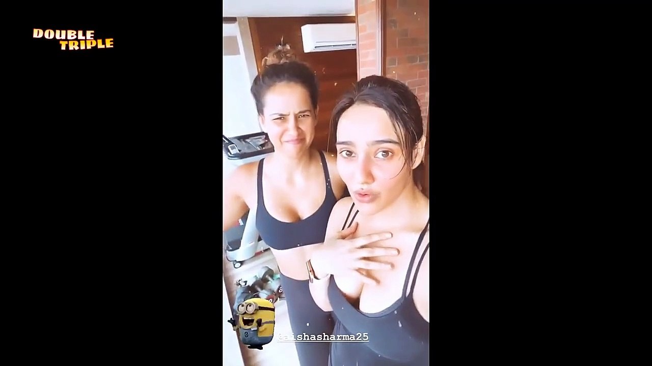 Neha Sharma Share Her Workout Session Videos on Social Media Account