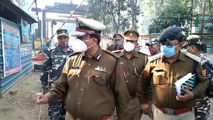 एडीजी जोन पहुँचे गौरीफंटा बॉर्डर ,जांची सुरक्षा व्यवस्था