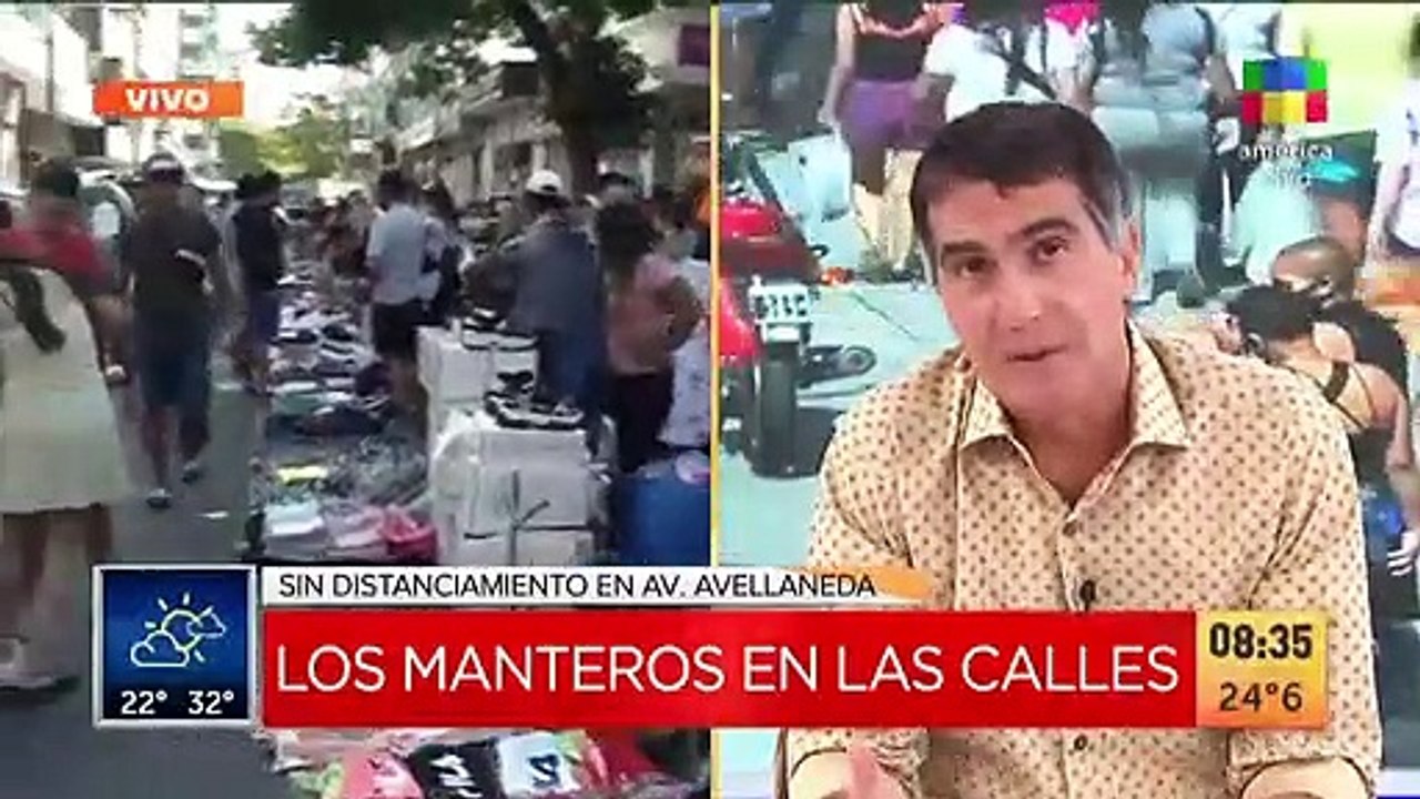 Manteros en la calle: el descargo de Antonio Laje