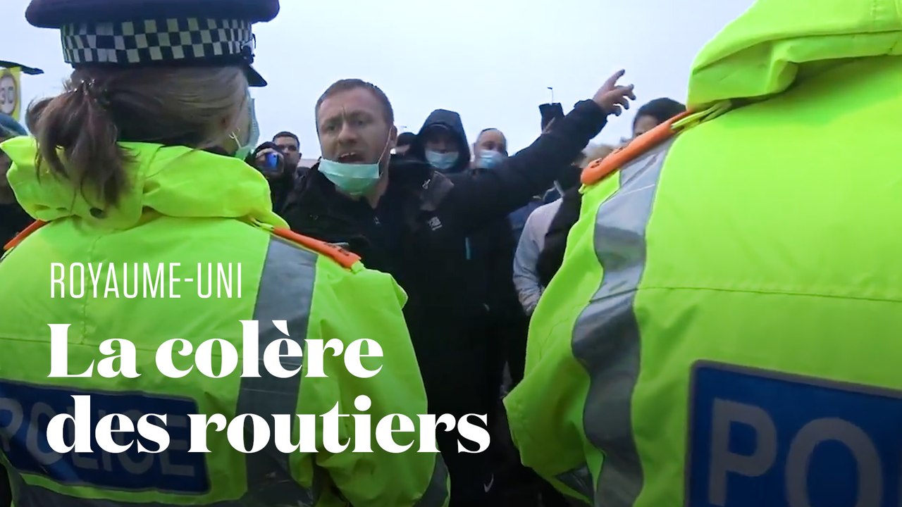 Les routiers bloqués laissent éclater leur colère autour de Douvres
