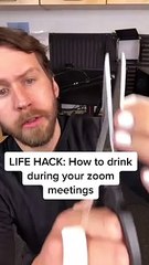 Petite astuce pour picoler pendant vos réunions en visio... Ahaha
