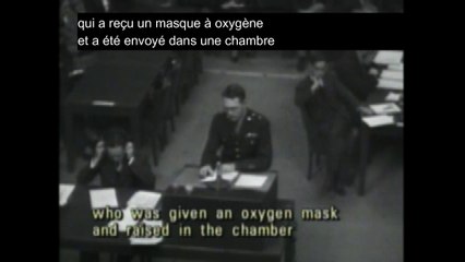 Procès de Nuremberg. Lecture d'un acte d'accusation par le Général Telford Taylor
