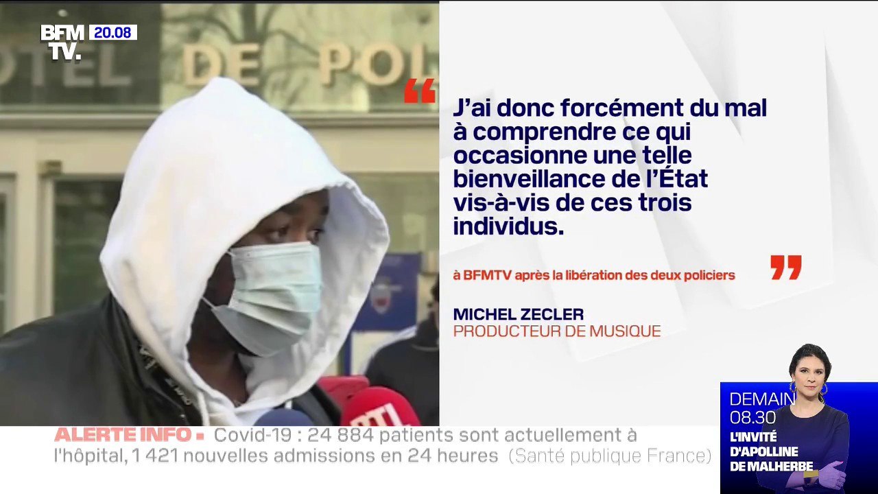Michel Zecler dénonce la "bienveillance de l'Etat" vis-à-vis des policiers remis en liberté