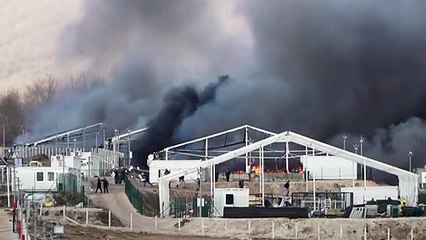 Refugee camp burned down as Bosnia struggles to house migrants