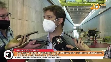 Yacyretá puso en servicio las primeras dos turbinas renovadas e inició la obra civil de Aña Cuá