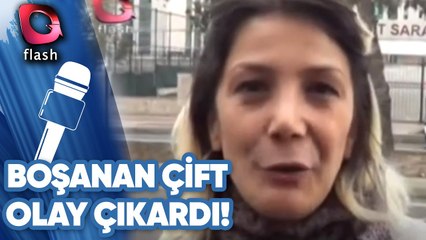 Boşanan Çift Adliyede Karşılaşınca...