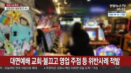 대면예배한 교회·불끄고 영업한 주점 등 방역 위반사례 적발