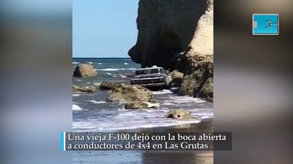 Una vieja F-100 dejó con la boca abierta a conductores de 4x4 en Las Grutas