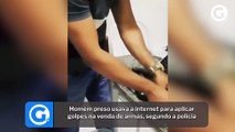 Homem preso usava a internet para aplicar golpes na venda de armas, segundo a polícia