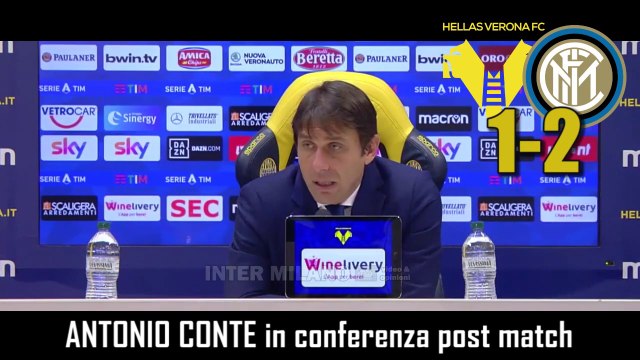 HELLAS VERONA-INTER 1-2: ANTONIO CONTE IN CONFERENZA POST-MATCH