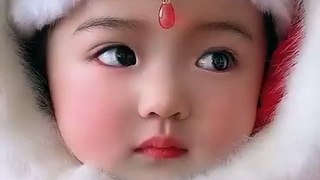 Cute and beautiful baby with beautiful eyes