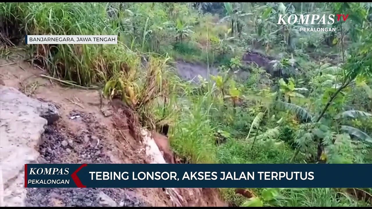 Tebing Longsor, Akses Jalan Terputus