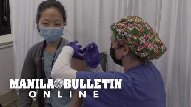 Veterans, military personnel and front line workers receive Moderna vaccine in Boston