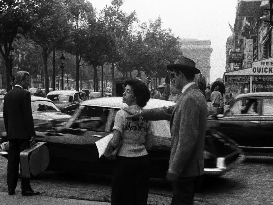 Extrait du film A BOUT DE SOUFFLE avec Jean Seberg et Jean-Paul Belmondo