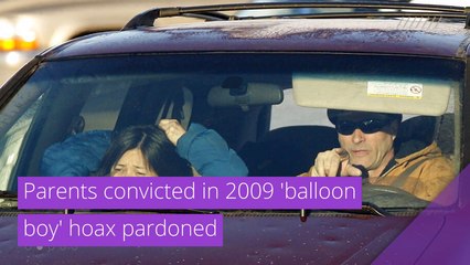 Parents convicted in 2009 'balloon boy' hoax pardoned, and other top stories in strange news from December 24, 2020.