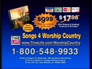 Time Life Songs 4 Worship Country Commercial｜2007