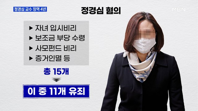 [MBN 프레스룸] 정경심 교수 징역 4년