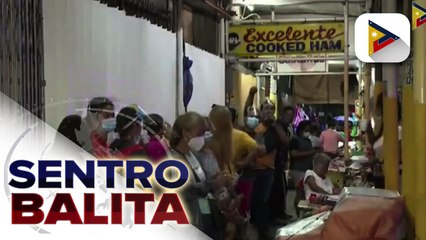 Tindahan ng hamon sa Maynila, pinilahan pa rin ng maraming mamimili; Noche Buena items sa grocery stores, mabenta na