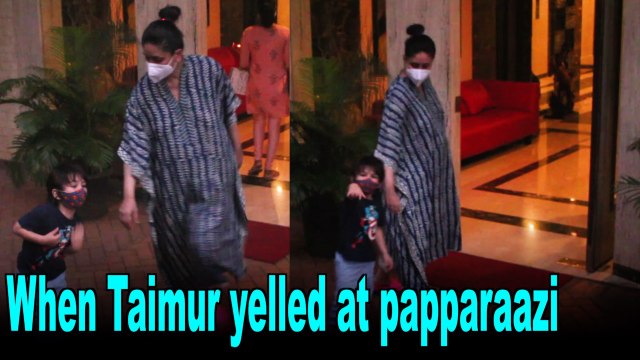 Mom to be Kareena clicked by paps, Taimur yells 'Not Allowed'