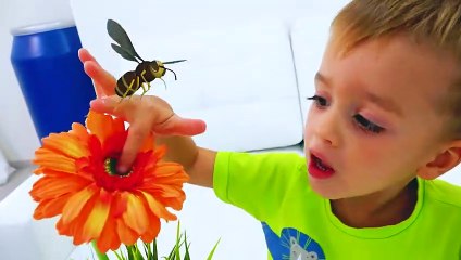 Vlad and Nikita Play with Cleaning Toys and help Mom