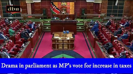 Drama in parliament as MP's vote for increase in taxes