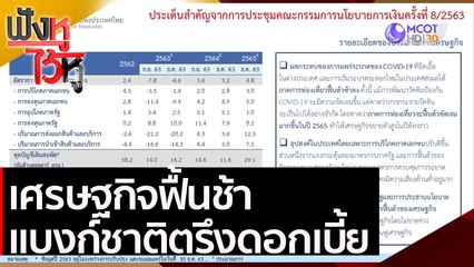เศรษฐกิจฟื้นช้า-แบงก์ชาติตรึงดอกเบี้ย | ฟังหูไว้หู (23 ธ.ค. 63)